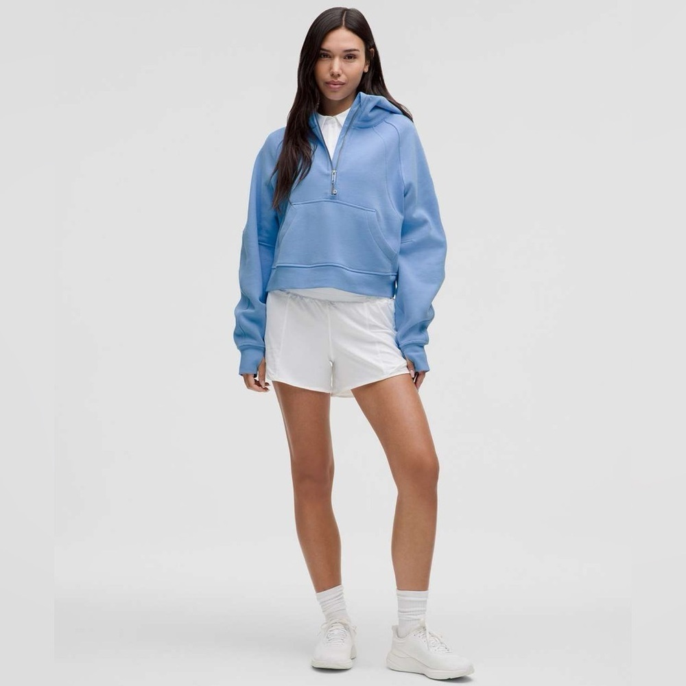 Lululemon Scuba Oversized Half-Zip Hoodie Aero Blue - Picture 4 of 11